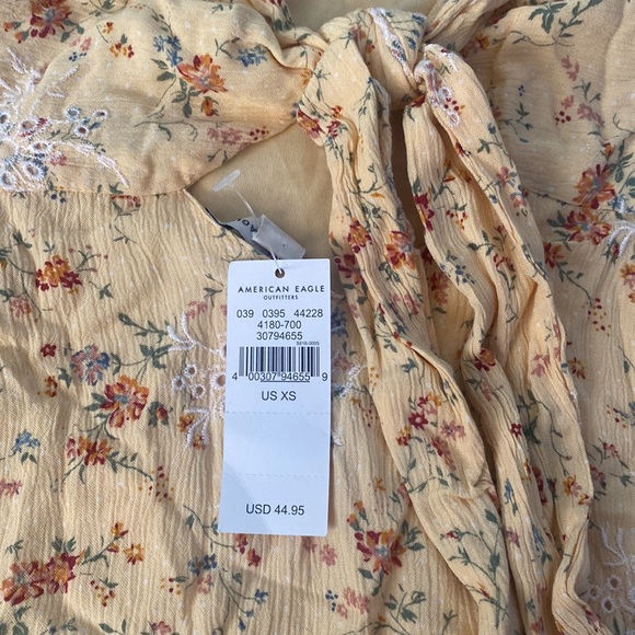 American Eagle Outfitters Women's Yellow Dress - Picture 6 of 7